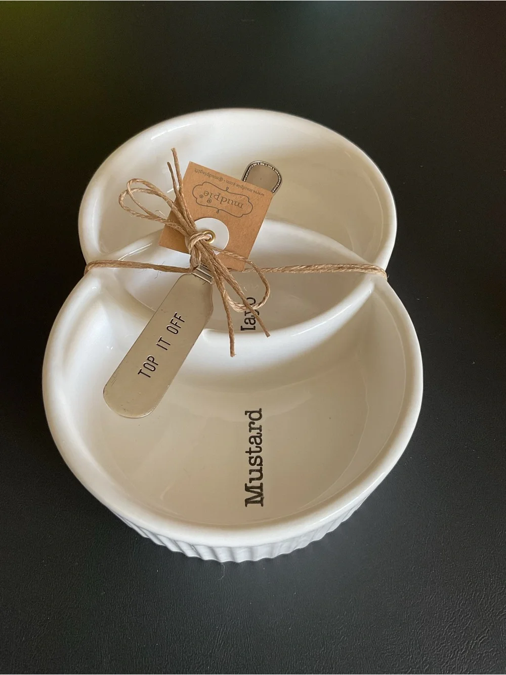 MUD PIE Condiment Serving Set NWT